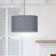 Pascua 1 - Light Black Drum Pendant-40732049