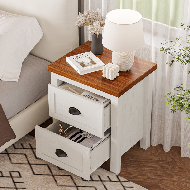 Ensemble de chambre à coucher 3 pièces et 2 tables de chevet Rilynn