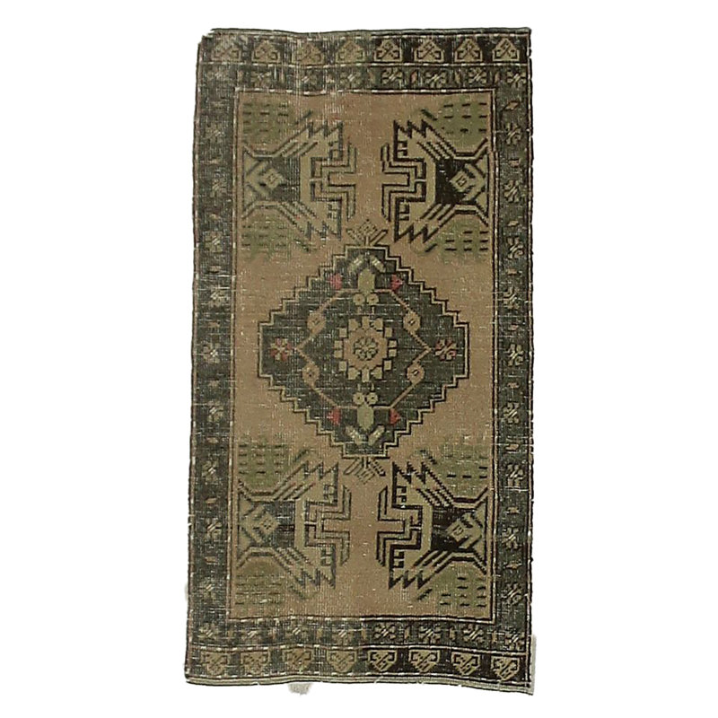 Tapis turc rétro fait à la main 2X3 Anatolian