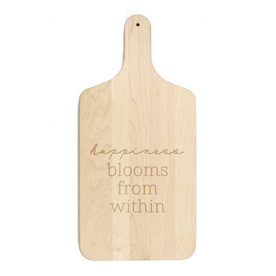 Happiness from Sage Paddle Cutting Board