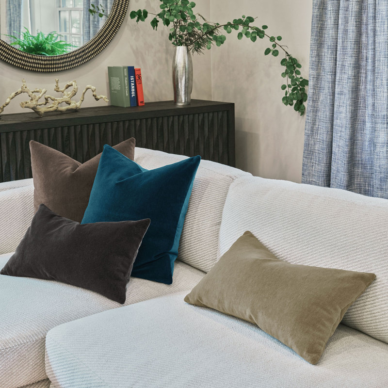 Brahms Alpaca Decorative Pillow In Merlot, Rectangle 13"H x 22"W, Khaki