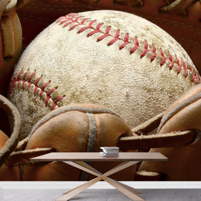 Rétro Vintage Gros plan Baseball Mitt Sports Fitness Athlète Photographie Gym Gym Collage