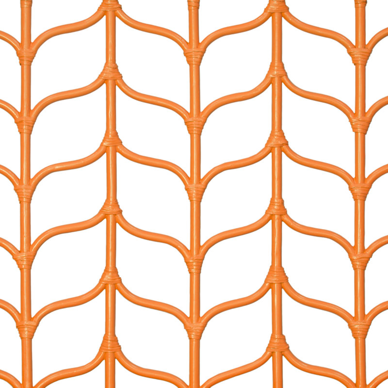 Ivy Twin Platform Bed, Citrus Orange, Queen, Citrus Orange