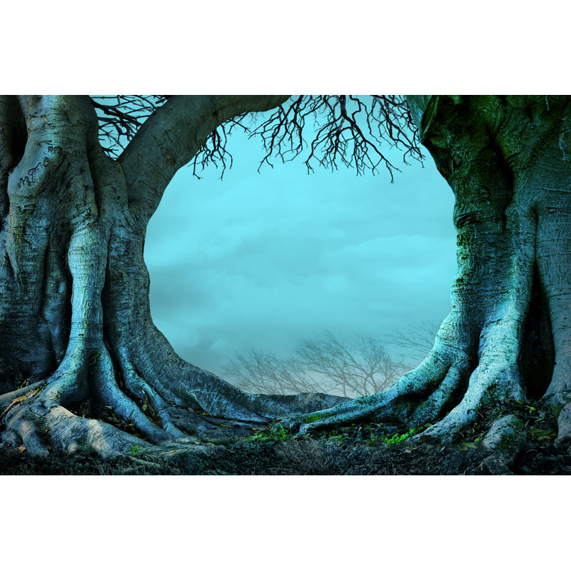 Spooky Trees On Halloween Night by DNY59 - Wrapped Canvas Print, 61cm H x 91cm W x 3.8cm D