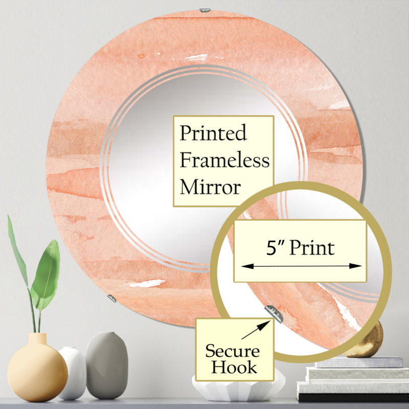 Circle Mirror, 24" x 24"