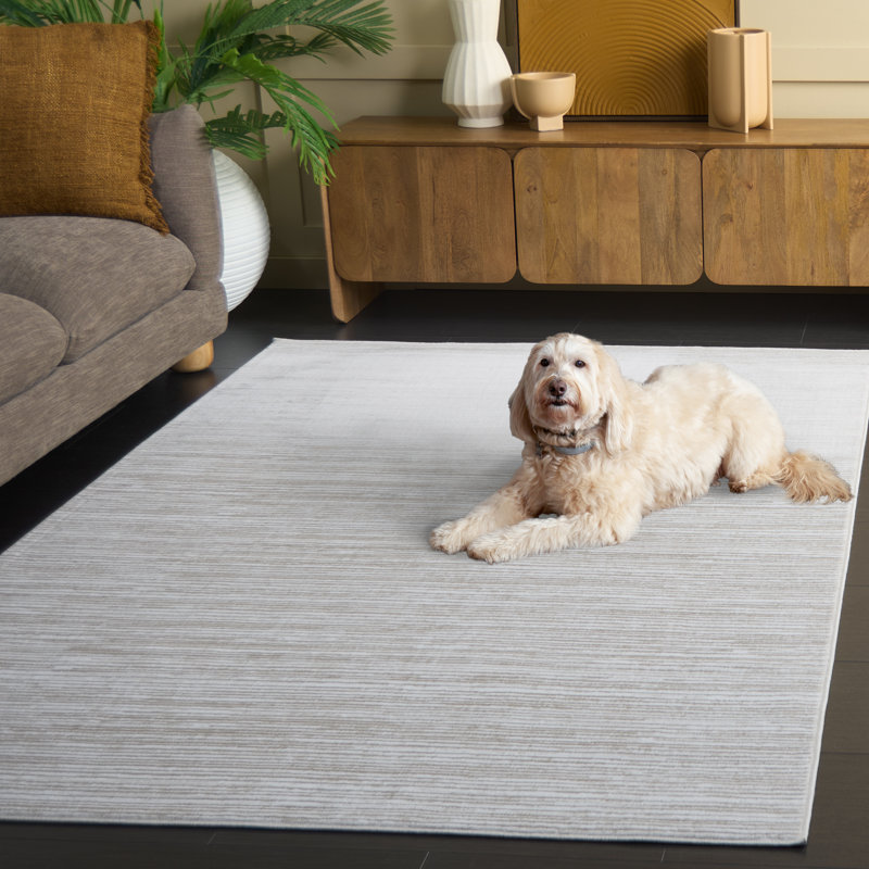 Ahitana Performance Solid Color Rug, Rectangle 2'2" x 4'