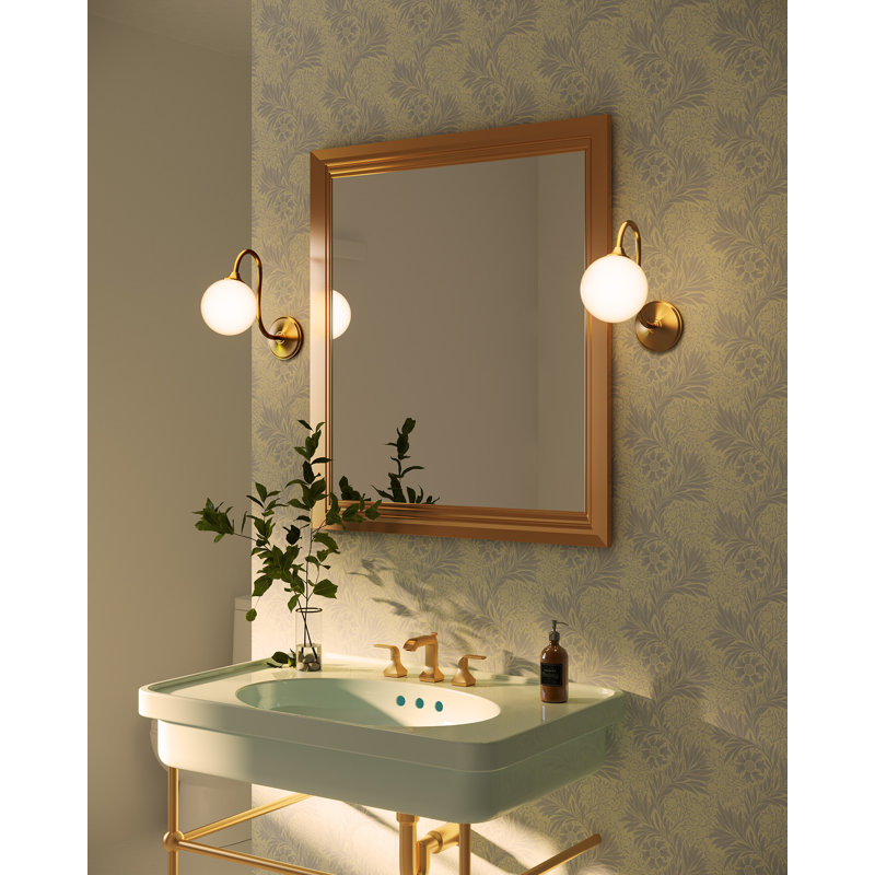 Bancroft 12-in Brushed Gold Wall/Vanity Light, Brushed Gold
