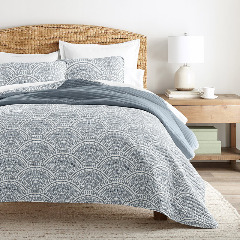 Becky Cameron Quilt, Dusk Blue, Full/Queen Quilt + 2 Standard Shams