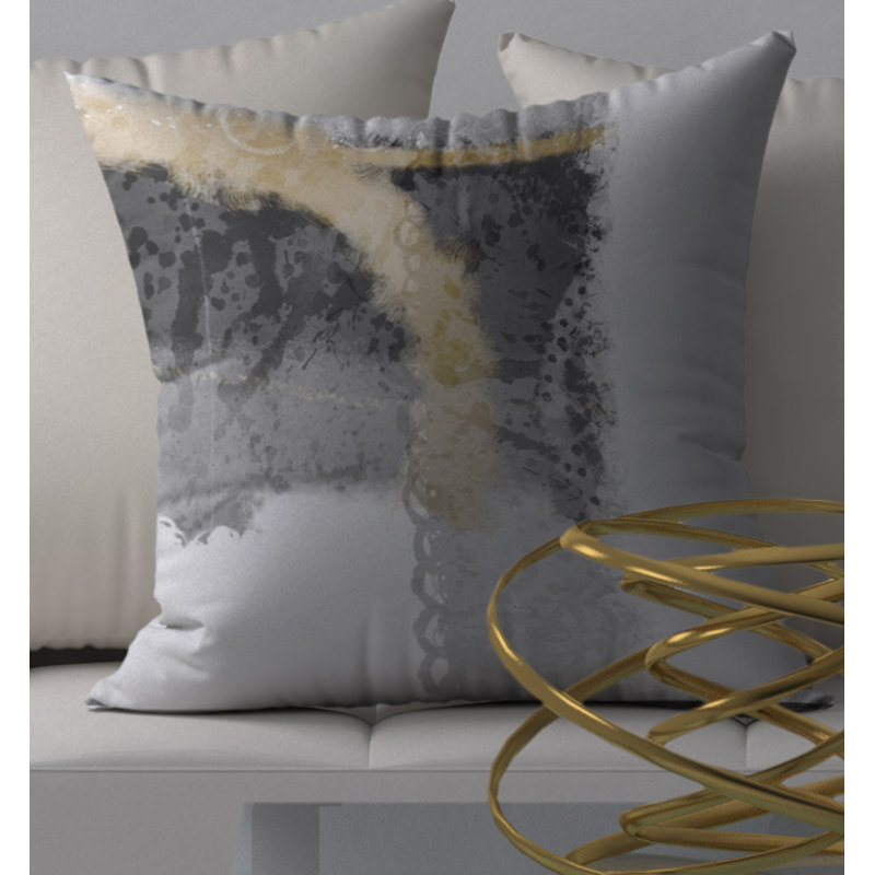 Housse de coussin carrée inégalée et insert, 24 po x 24 po