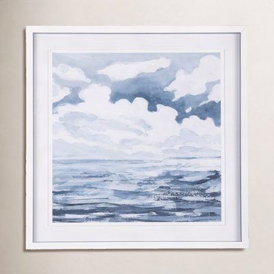 Cloud and Sea Hand-Embellished Print