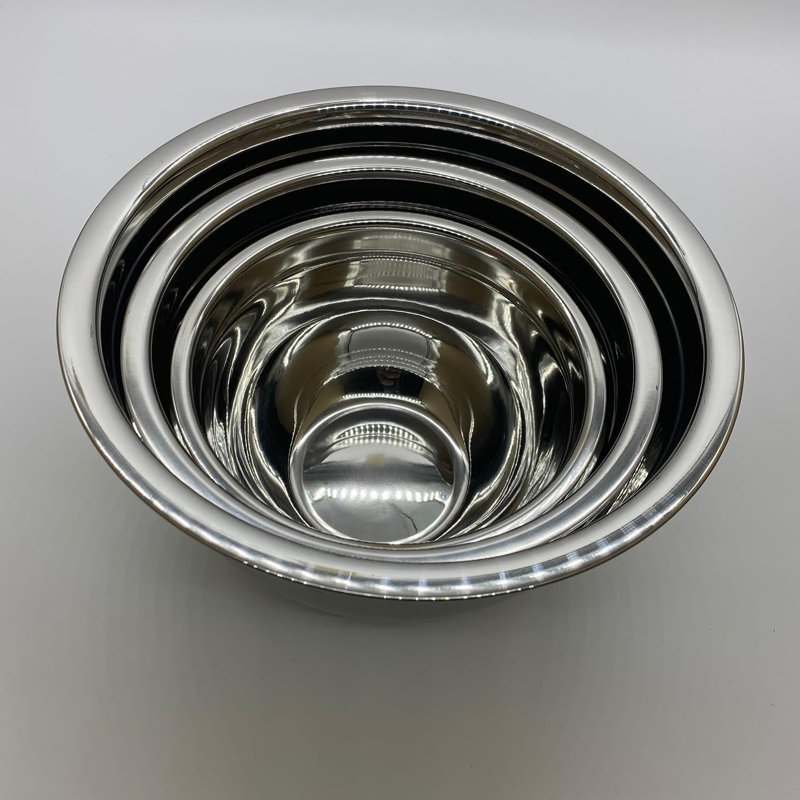 Professional Stainless Steel German Mixing Bowls Set Of 3
