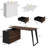 Piece Computer Desk Office Set