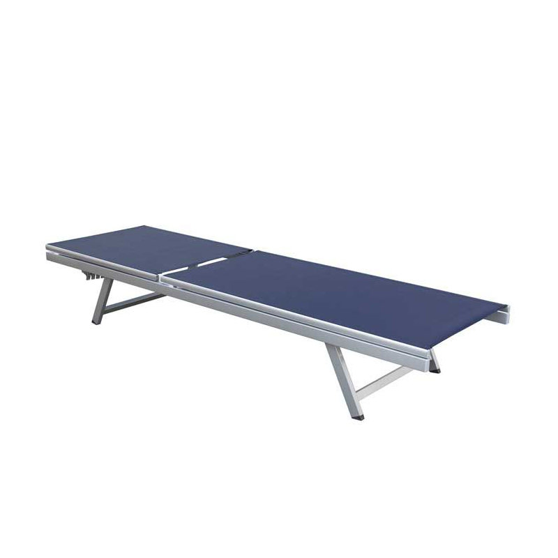 Chaise longue inclinable Chee, Bleu