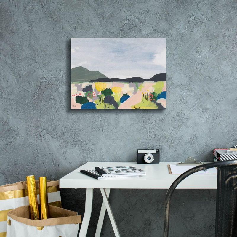 «Take Root In The Arid Soil 3» par Jan Weiss, art mural sur toile, H 12 po x l 16 po x P 0,75 po
