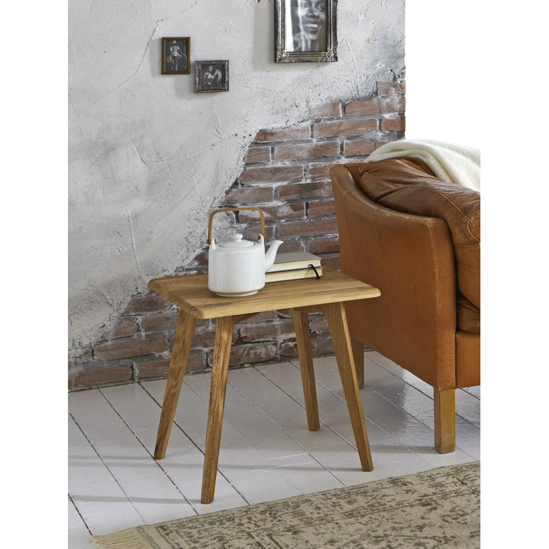 Cayden Solid Wood Four Leg Coffee Table, 45cm H x 45cm L x 45cm W