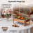 9 QT Rectangular Rose Gold Chafing Dish Buffet Set With Serving Tong