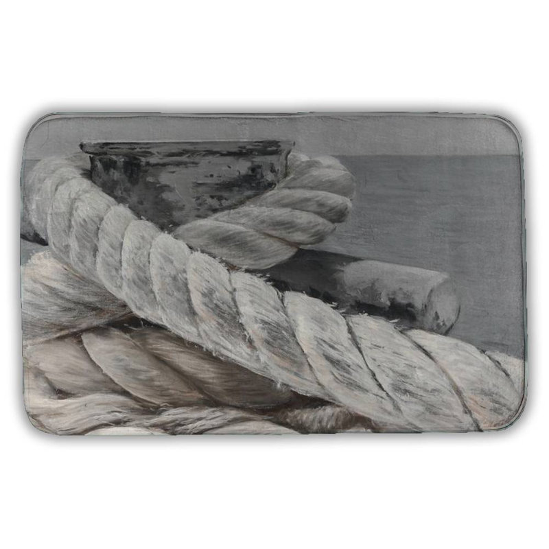 Lido Microfiber Non-Slip Bath Mat, Gray