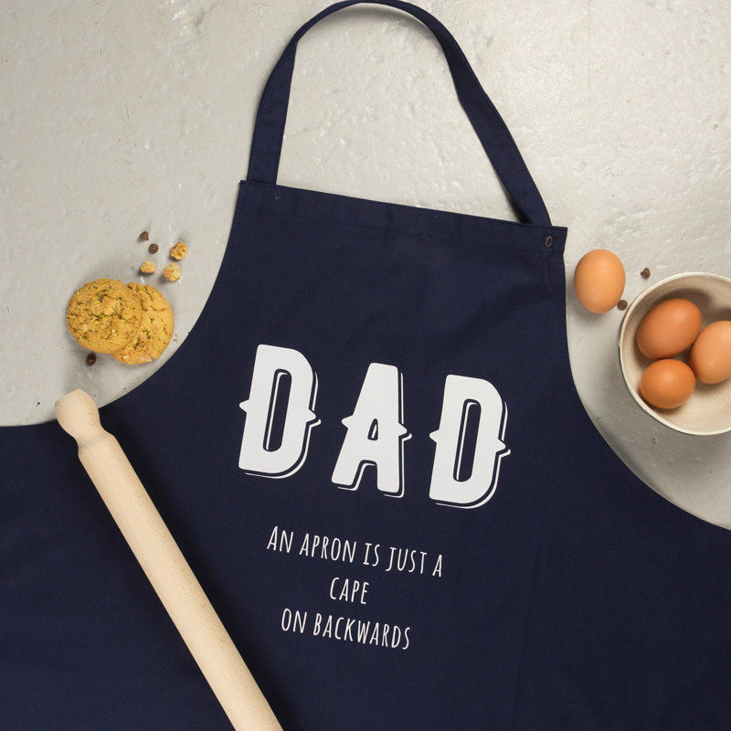 Father's Day Solid Colour Bib Apron
