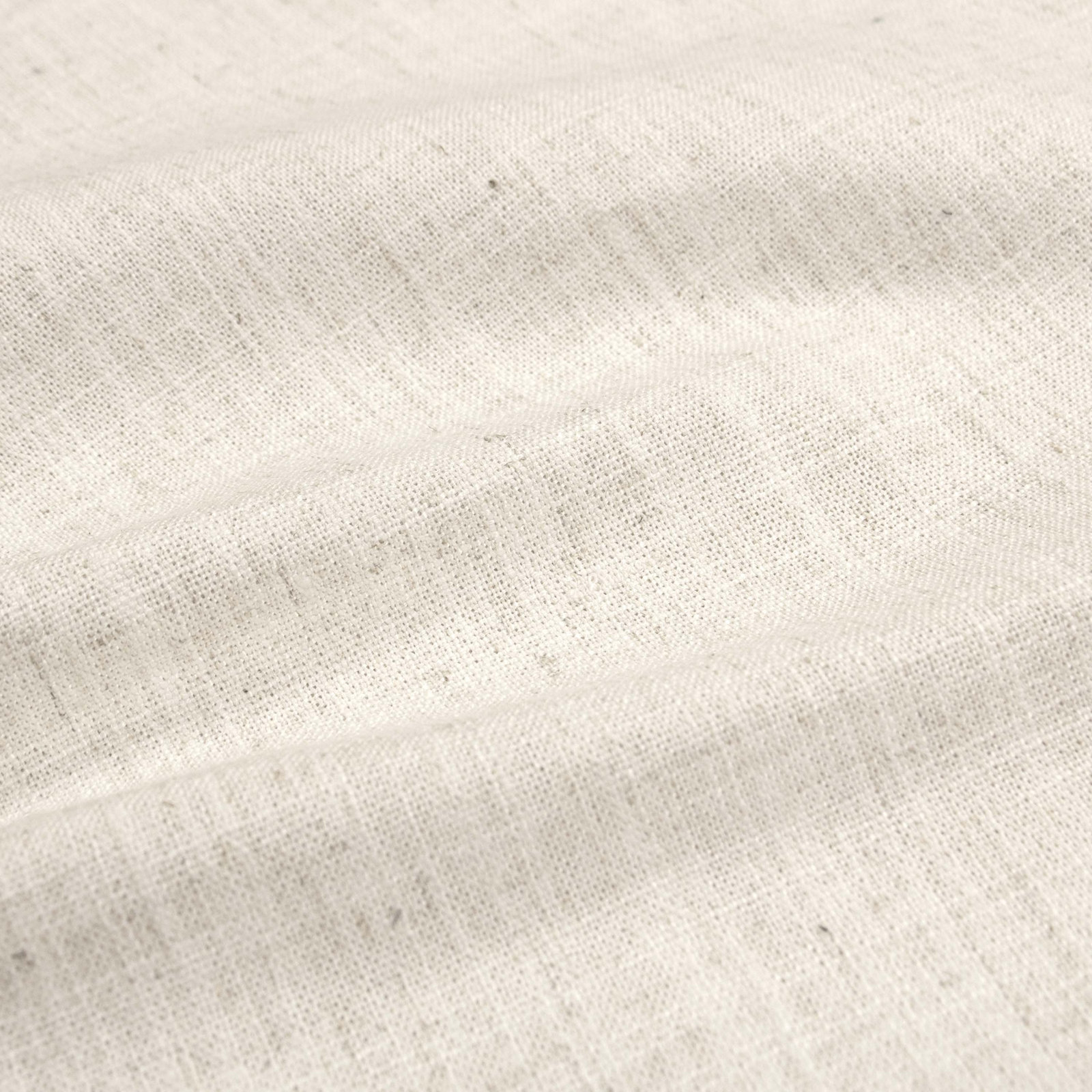 21" Linen Upholstered Ottoman, Classic Talc Linen