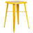 Gyeong 23.75'' Square Metal Indoor-Outdoor Bar Table Set with 2 Square Seat Stools-22109158