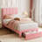 Twin Bed Frame, Platform Bed with Headboard & Drawer for Kids