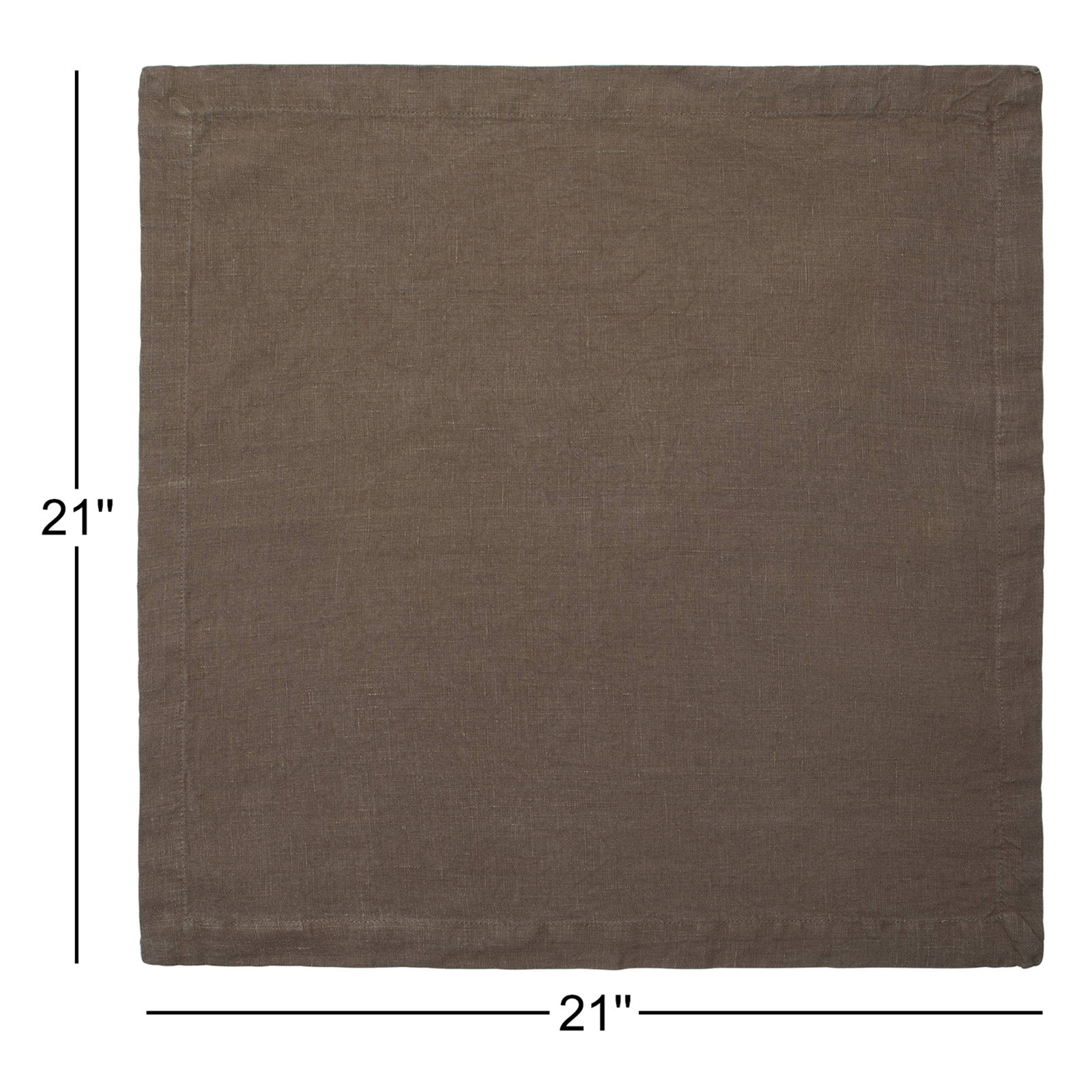 Dalissa Reversible Linen Napkin, Walnut