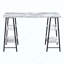 Bureau d'ordinateur, bureau personnel, ordinateur portable, tablettes de rangement, travail, métal stratifié d'aspect marbre, contemporain, moderne-1219999441