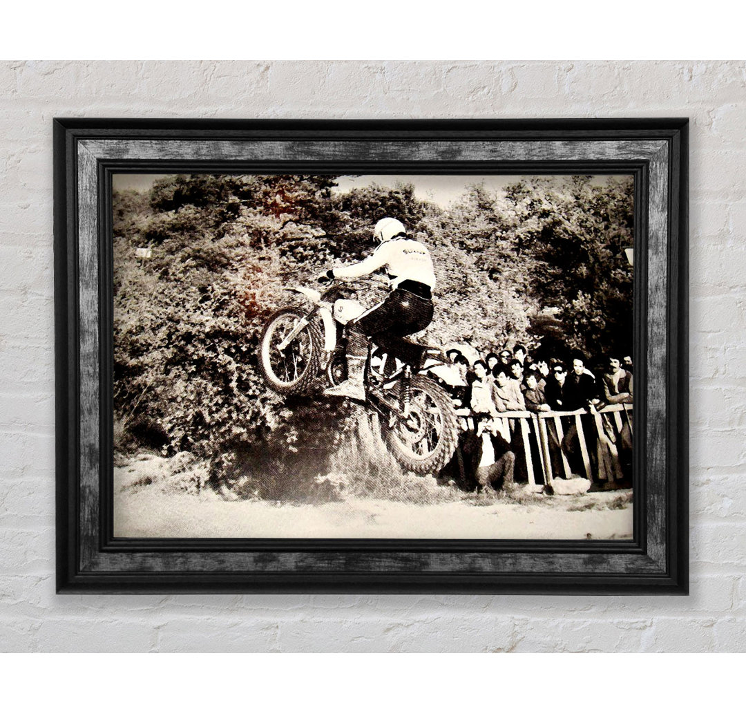 Retro Motorcross Jump - Drucken