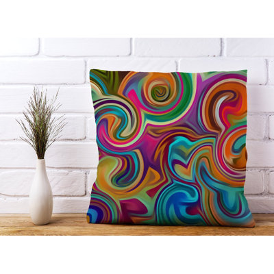 Libbey Abstract Square Cushion