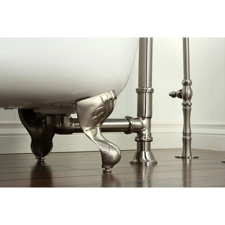 Vintage Clawfoot 1.5" Leg Tub Drain with Overflow