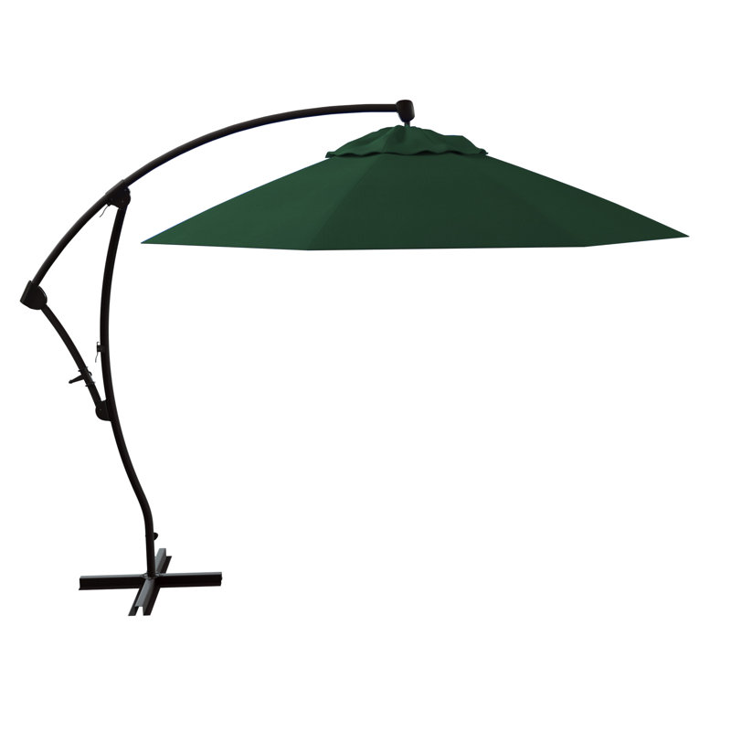 Jiles 108'' Cantilever Umbrella, Hunter Green Performance