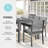 Martha Stewart Bedford All-Weather Patio Set With 71" Table And 8 Stackable Dining Chairs-109713923
