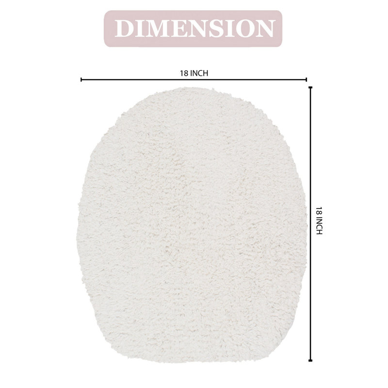 Couvercle de toilette 100% coton, Ivoire ivoire