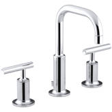 K-T11837-CP Kohler Purist® Wall-Mount Commercial Bathroom Sink Faucet ...