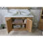 Decicco 1230mm Double Bathroom Vanity with Vessel Stone Basin-37305129