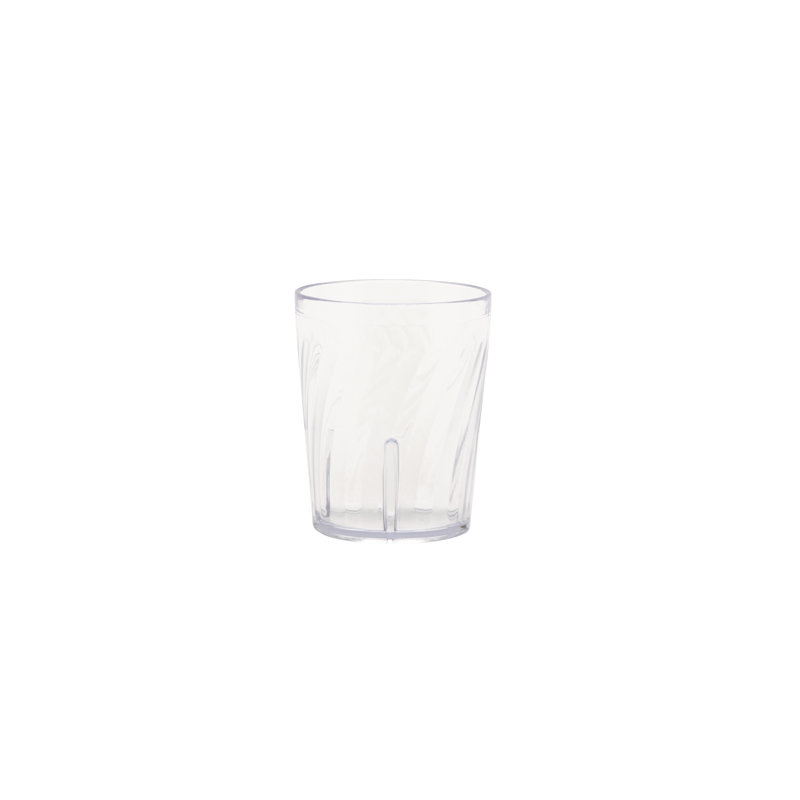 GET Gobelets en plastique incassables sans BPA Tahiti, 9 onces, rouge (ensemble de 4), 6 oz, Transparent