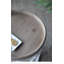 Grande table d'appoint 23 po blanche vieillie