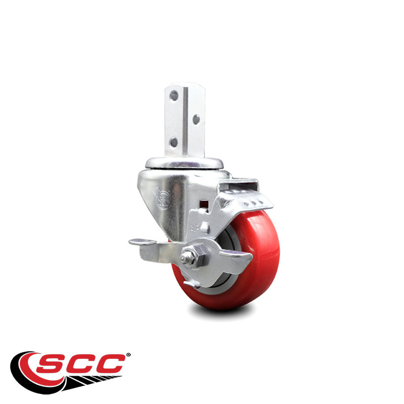Polyurethane Casters, Red