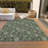 Washable Floral Indoor / Outdoor Rug-109536937