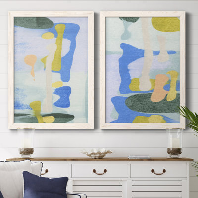 Toile encadrée de qualité supérieure Rorschach Rainbow I - prête à être accrochée