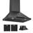 VIKIO 30" Wall mount Range Hood with 2 GU10 LED lights, 3-Speed, 900 CFM, Ultra-Quiet, Dishwasher-Safe Filters, Black, ETL Listed-115583890