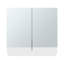 Pharmacie, 2 portes, 3 tablettes, 2 miroirs, blanc