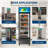 13.1 Cu. Ft. Commercial Glass Door Refrigerator,Led Display Fridge With Adjustable Shelves For Restaurants, Stores & Home Use
