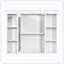 Armoire à pharmacie murale à miroir 6 tablettes ouvertes-121088081