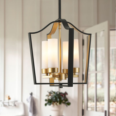 Lustre lanterne à intensité variable 4 lumières Jacobina