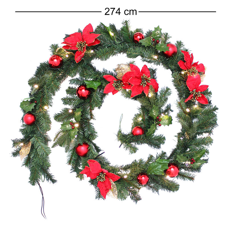 274cm Lighted Garland with Lights