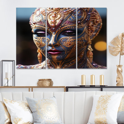 " Exquisite Portrait Of Divine Goddess II " 3 - Pieces