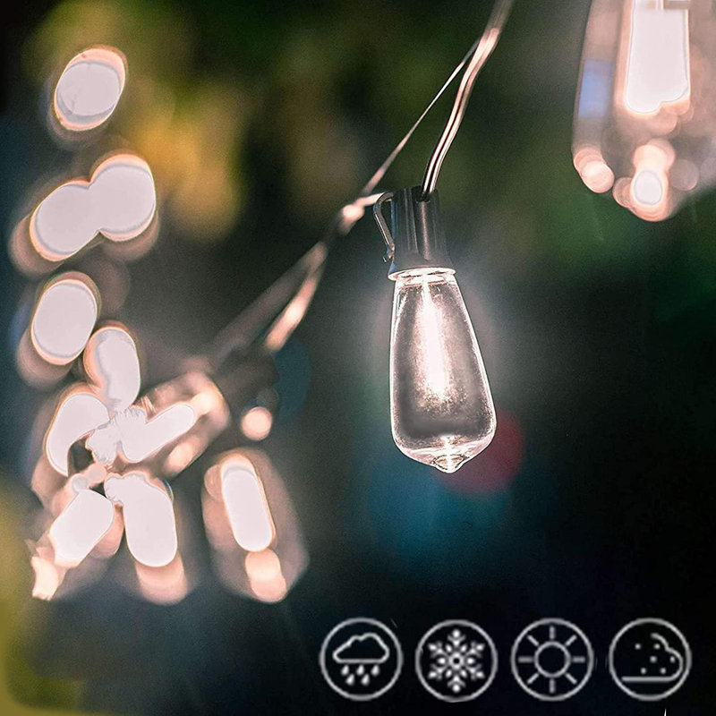 Culmore 22 - Bulb 240'' Plug-in String Light, Black