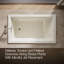 60-In x 36-In Heated Whirlpool Bath with Reversible Drain-695567239