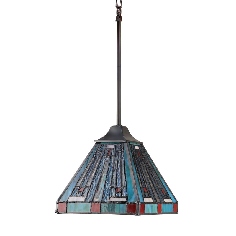 Mini-luminaire suspendu 6 lumières INNES Halvard Tiffany